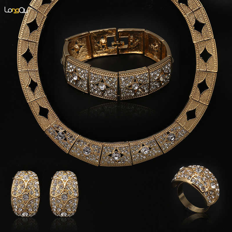 

Luxury Collar Multi Layer Vintage Rhinestone Jewelry Set& Pendants Gipsy Style Women Statement Necklace, Clear