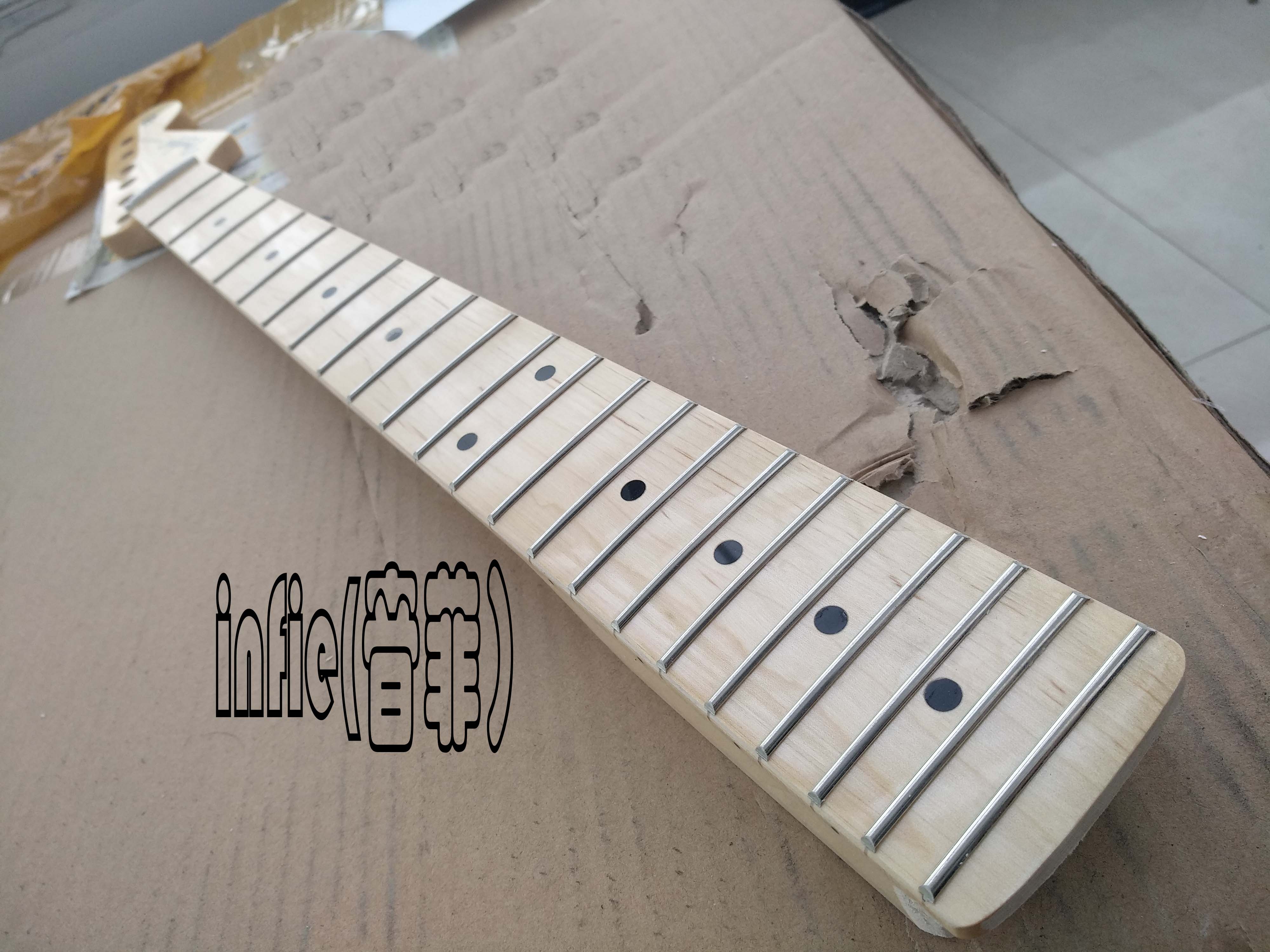 

Other Retail Supplies New sstratocaste-r big headstock Factory Custom 6 Strings Maple Electric gGuitar Neck with 22 Frets Office Guitar accessories