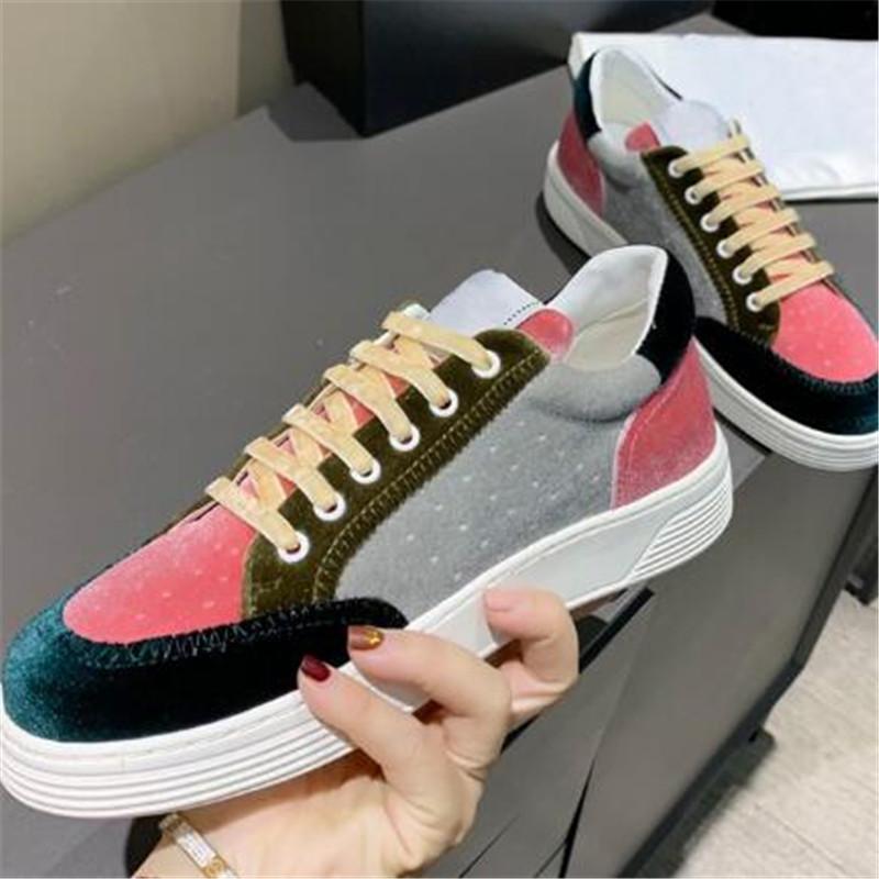 

Velvet Sneakers Mixed Color Woman Shoes Fashion Sports Zapatos Mujer Elegant Ladies Leisure Casual Sandals, As show
