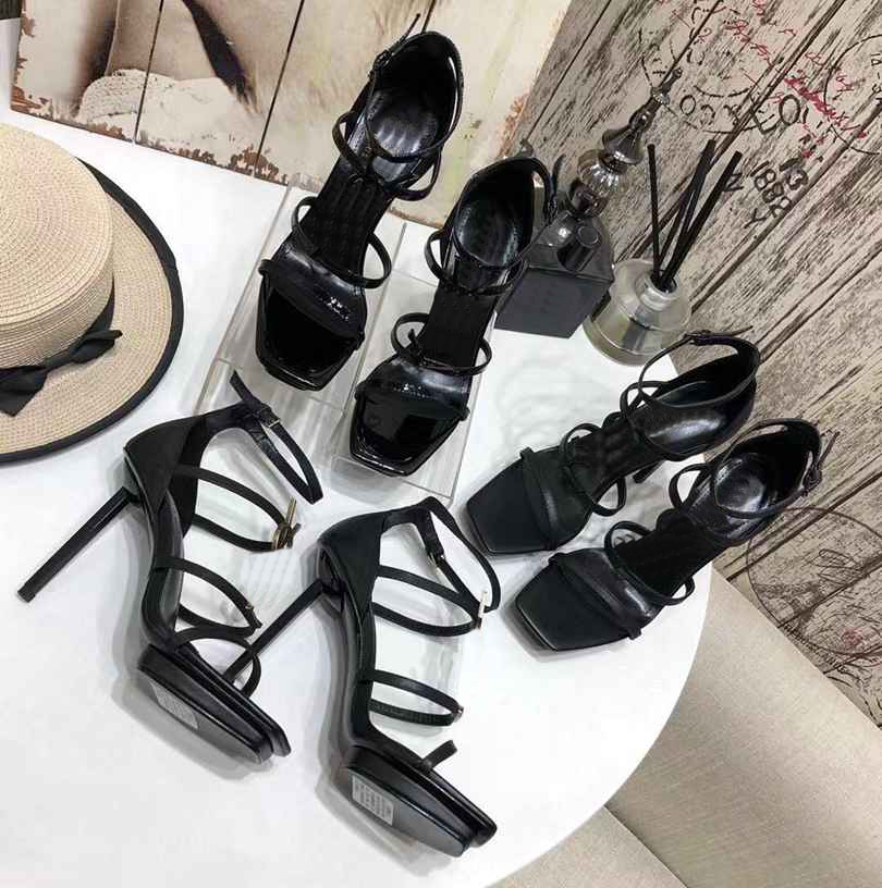 

2021 Sexy women High heeled sandals designer Brand summer Shoes Metal letter buckle Womens Slip Pointed Toe Sandal Slingback Pumps 10.5cm
