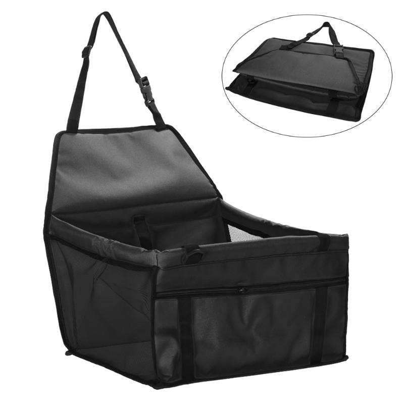 

Dog Car Seat Covers Portable Pet Carrier Travel Bag Supply (Black)