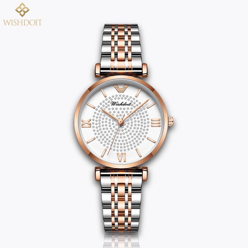 

Brand Women's Watch Business Star Small Dial Quartz Elegant Ladies Clock TOP Luxury Wristwatch Girl Wristwatches, Slivery;brown