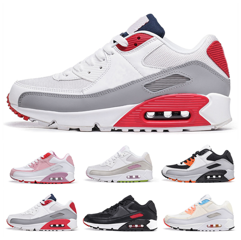 

Classic 90 Mens Running Shoes Men Women High Quality White Black Pink Blue Desert Sand Essential Trainer Sneakers Sports Cushion 90s Surface Breathable 36-45, #03