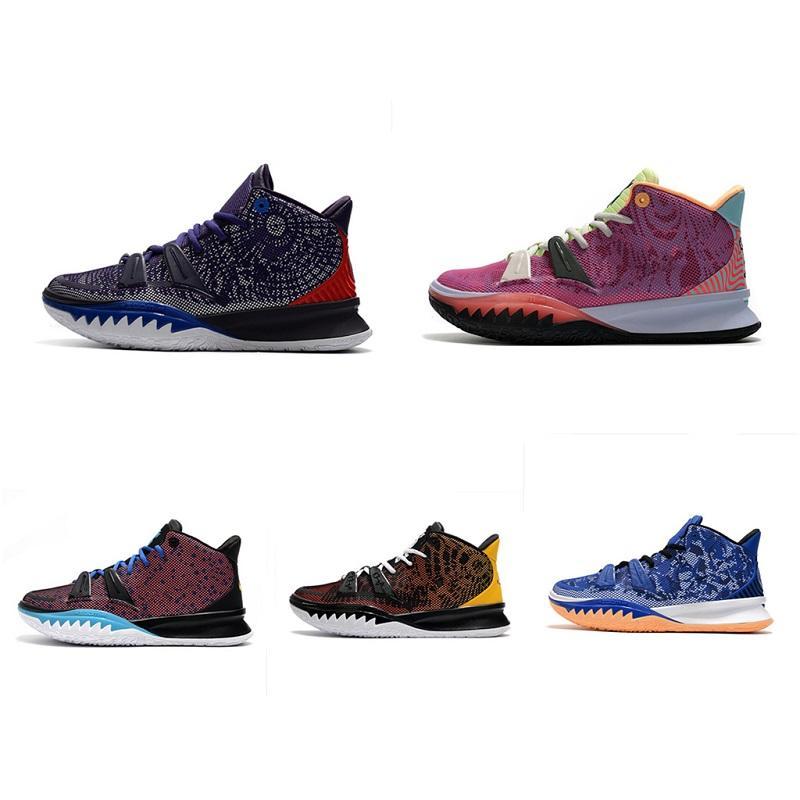

Shoes Mens Irving Kyrie 7S sale Kyries 7 VII sneakers Weatherman Pixel Camo CNY Creator Raygun Special FX Icon of Sport So women boots, Bubble wrap packaging