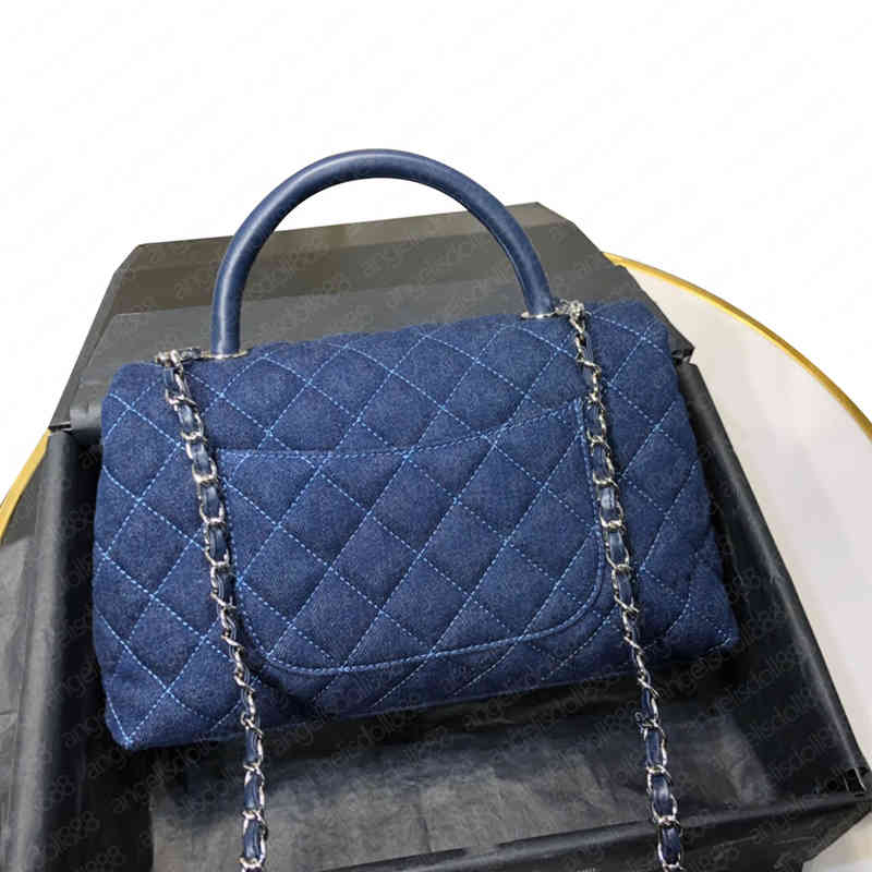 

2021 fashion Denim womens bags handbags purses quilted chain flap coco handle 19bag top 7A quality Cross Body Shoulder Bag Schultertasche