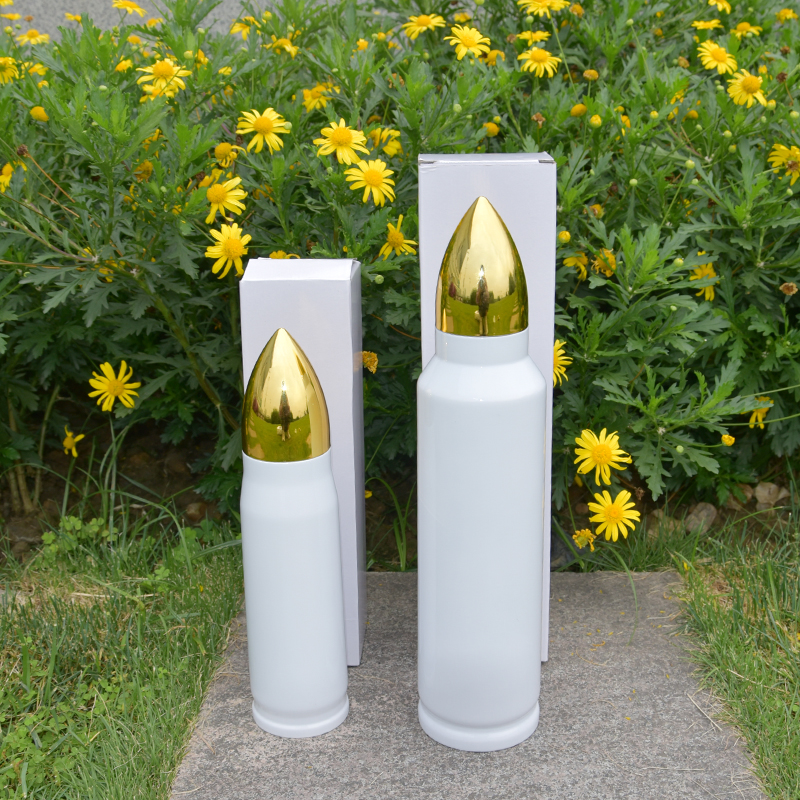 

local Warehouse17oz 34oz Sublimation Bullet Tumbler Blanks White Bullets Bottle Stainless Steel Travel Mugs Customized DIY Double Insulated Bottles Bulk, 17oz 25pcs/carton