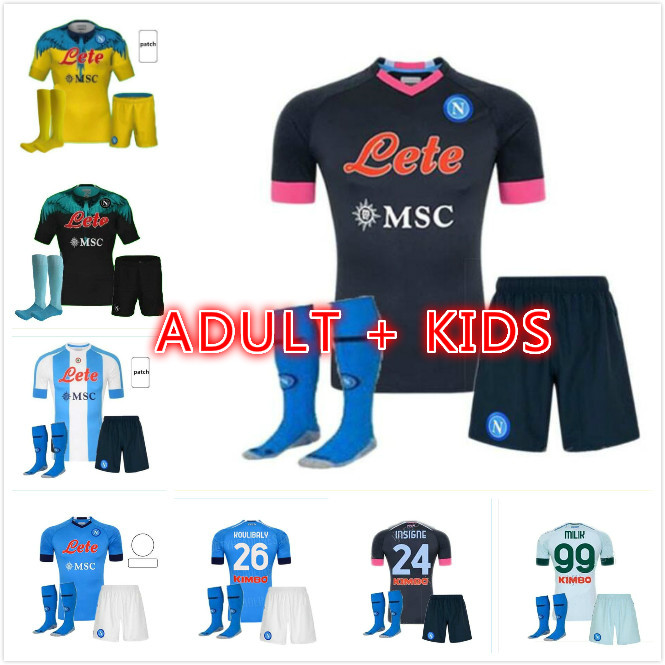 

kids kit Adult 20 21 22 napoli soccer jersey home 2021 2022 Naples ZIELINSKI HAMSIK INSIGNE MERTENS CALLEJON PLAYER ROG football shirts