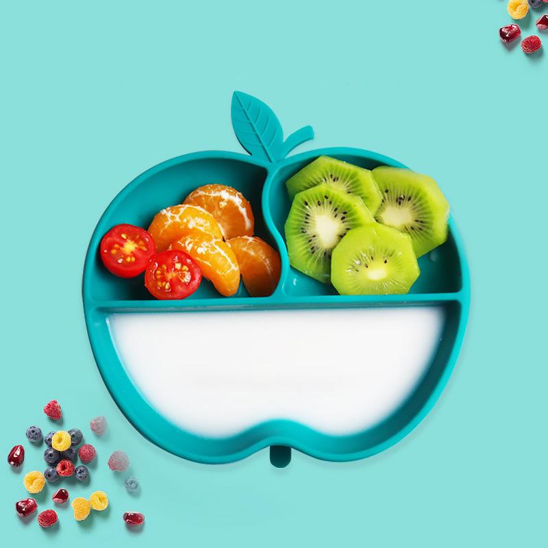 

Cups, Dishes & Utensils Baby Feeding Silicone Dinner Plate One-piece Grid Plates Kids Snacks Food Tray Non-slip Suction Cup Bowl Children Ta
