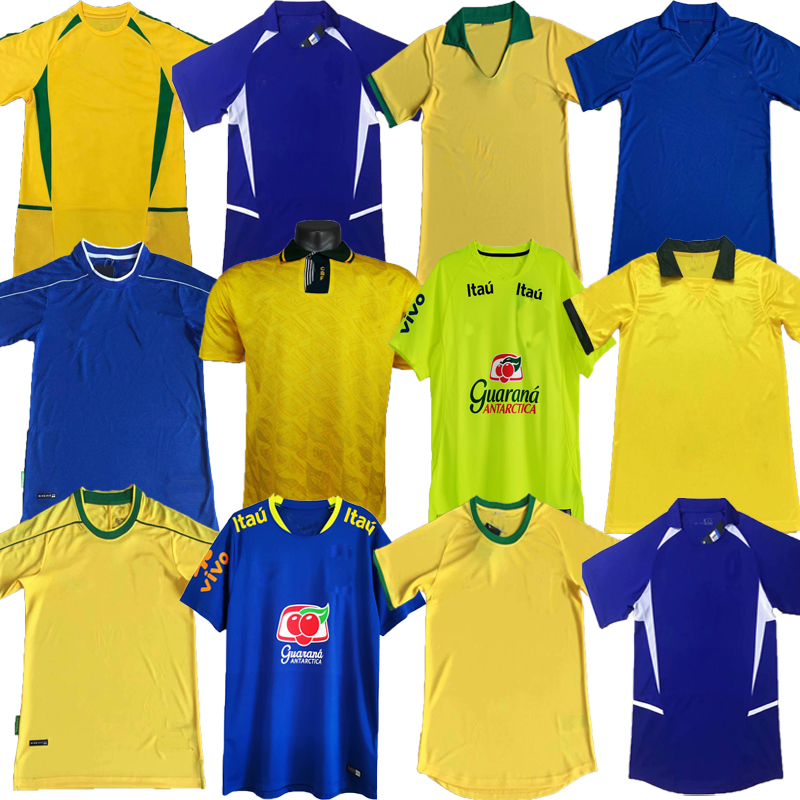 

1998 Brasil soccer jerseys 2000 2002 home away retro shirts Carlos Romario Ronaldo Ronaldinho 1991 1993 camisa de futebol 1994 BraziLS 1982 RIVALDO ADRIANO 1988 1957, 2000home