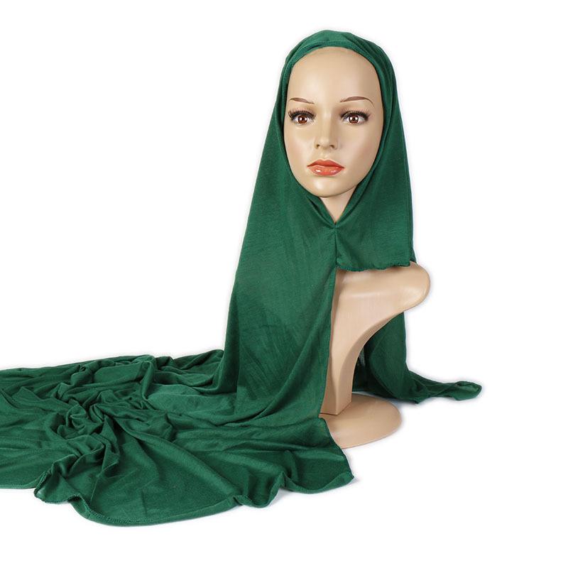 

Scarves 21 Colors Plain Cotton Instant Jersey Hijab Women Long Elastic Shawl Scarf Maxi Wrap Snood Stole Foulards Muslim Sjaal 180*80Cm