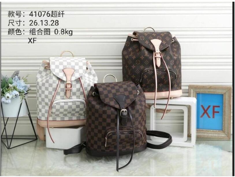 

Old vintage cowhide LVLOUISVITTON BagVUTTON Flip bucket school bag classic shoulder bags clutch handbag luxury backpac, Red;black