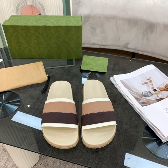 

Prad Mens/Womens Top Quality Paris Sliders Summer Sandals Beach Slippers Ladies Flip Flops Loafers Black White Red Green Slides Shoes size35-40, Choose the color