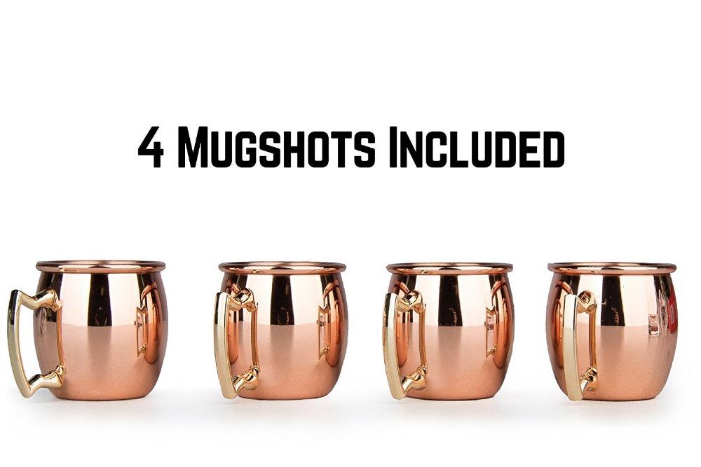

Party Favor Mini 2-Ounce Stainless Steel Moscow Mule Mug Espresso Mugs Copper Whiskey S Glasses Set Of 4