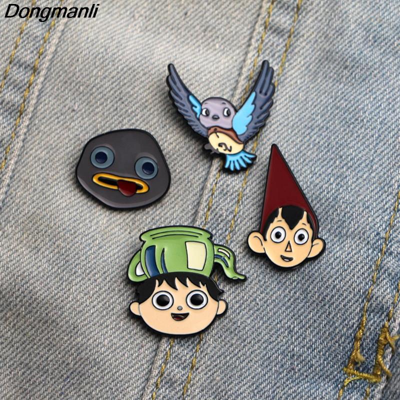 

Pins, Brooches DZ609 Cartoon Anime Figures Metal Enamel Pins Badge Brooch Backpack Bag Collar Lapel Decoration Jewelry, Gray