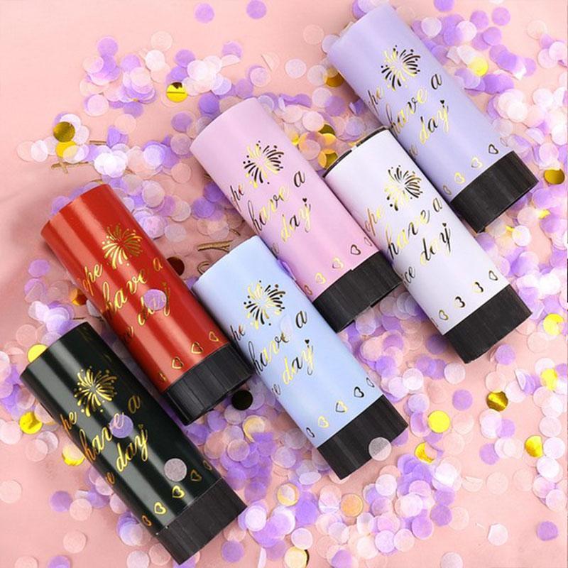 

1pc Metallic Gold Confetti Party Cannons Handheld Fireworks Wedding Dance Christmas Year Celebration Birthday KTV Decoration