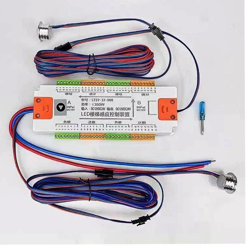 

Strips 32Channel LED Controller With PIR Motion Sensor For Control Each Stair Light,Indoor Night Light DC12V Flexible Strip