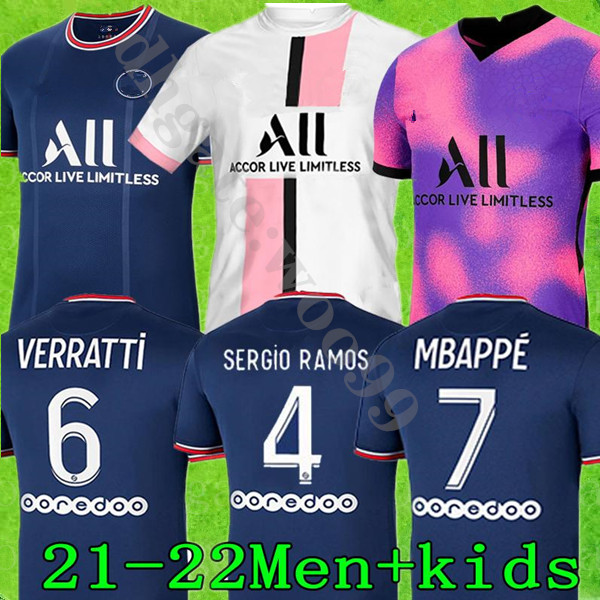 

large size:XXXXL 21 22 SERGIO RAMOS soccer jersey 2021 MARQUINHOS VERRATTI Maillots de football shirt ICARDI DI MARIA DRAXLER Men kids kit uniforms