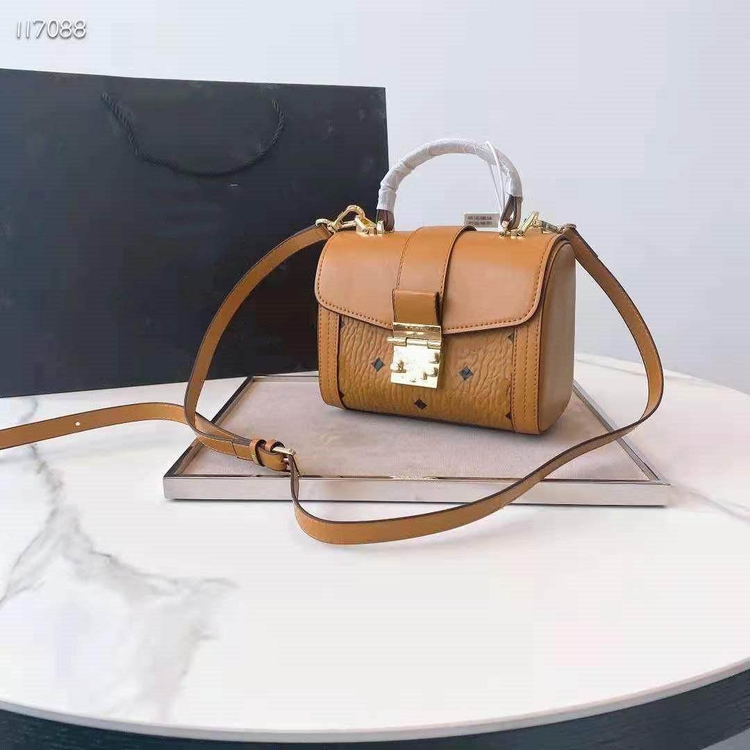 

High quality 2021 women's Mini single shoulder cross bucket bag gift box packaging, Yellow