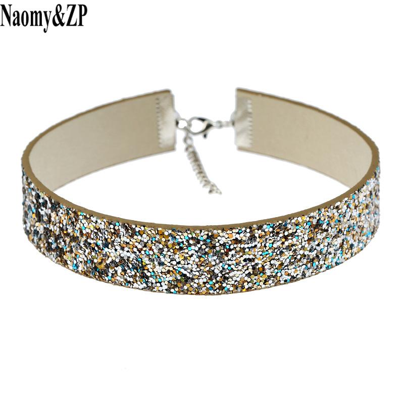 

Naomy&ZP PU Leather Choker Necklace 2021 For Women Boho Wholesale Colar Fashion Bohemian Chocker Jewelry Chokers