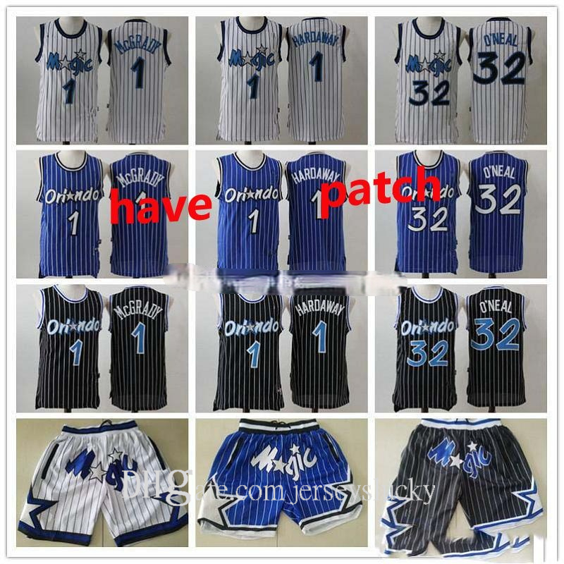 

Men s OrlandoMagicThrowback Jersey Shaquille 32 O'Neal Penny 1 Hardaway Tracy 1 McGrady Basketball Shorts Basketball Jerseys b 01 Size S-2XL, Black;red