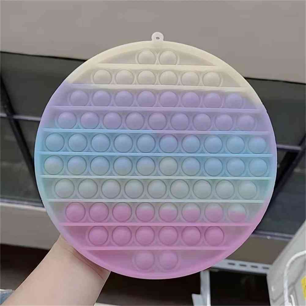 

Heart Square Octagon Circle Round 20CM Push Pop Bubble Popper Super Big Size Tiktok Fidget Sensory Toys Changes Colors in the Sun Light Sens