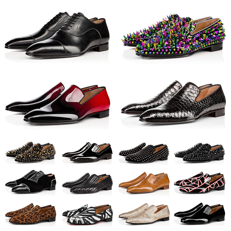 

Fashion Red Bottom Bottoms Leather Suede Loafers Vintage Shoes Outdoor Men Luxurys Designers Women Trainers Comfortable Platform sneakers Party Wedding Business, 1 (1) 39-47