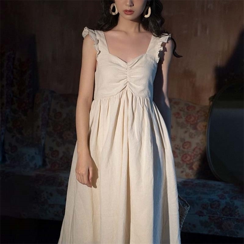

Vintage Dress Women Hepburn Style Sexy Chiffon Party Casual Korean Summer Elegant French Retro 210519, Gray
