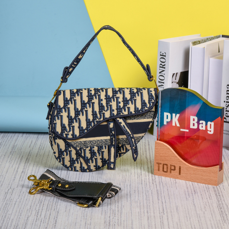 

Wholesale Top Quality Designer Bags Fashion Canvas Embroiderys saddle bags lady leather Handbags Cowboy Blue Shoulder Bag Designers handbag Wallets With Box, Customize