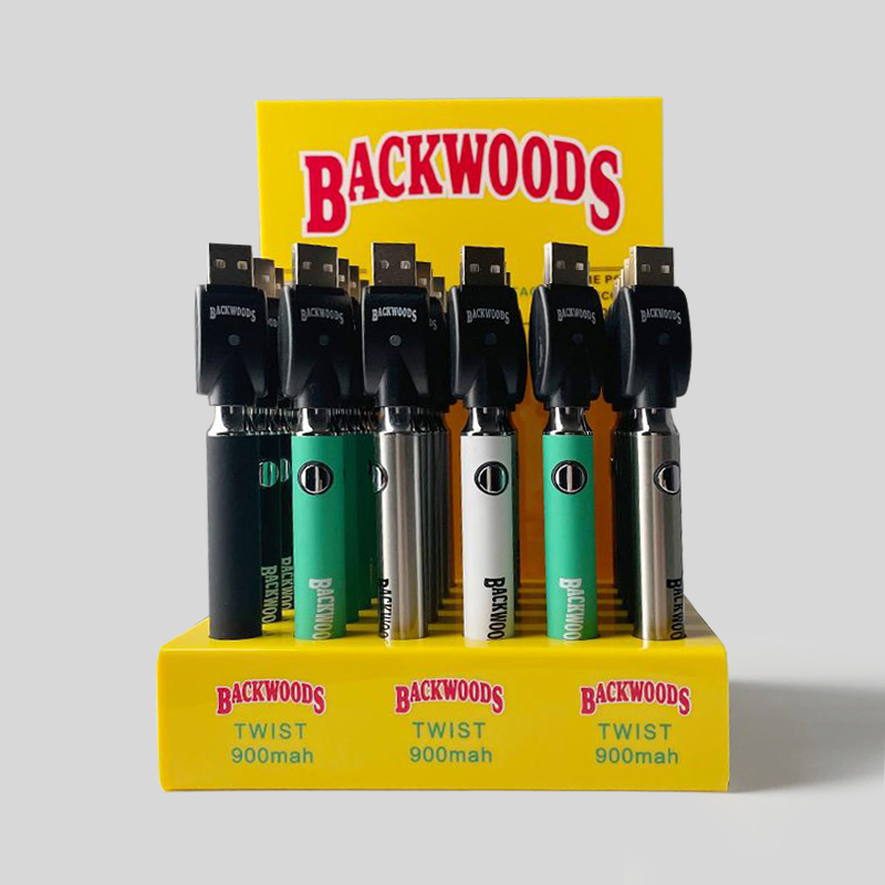 

510 thread Cookies Backwoods Twist Preheat VS BK Brass Knuckles 900mAh Vape Pen Battery For Thick Oil Cartridges Vaporizer E-Cigarette