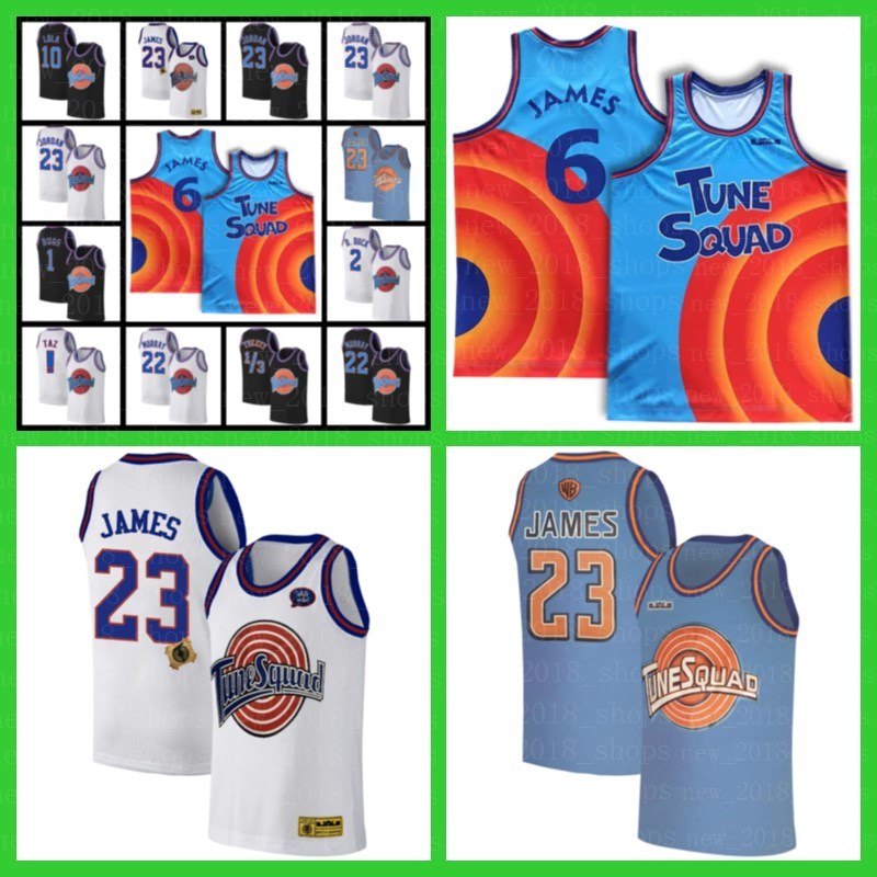 

Bugs Movie Tune Squad Lebron 6 James Basketball Jersey Space Jam ! Taz Bugs Bunny Bill Murray Daffy Duck Throwback 1/3 Tweety Bugs Movie New, Ncaa jersey