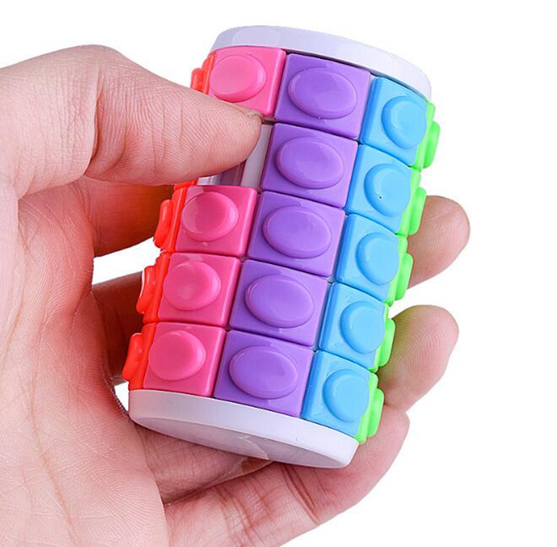 

Children's intellectual color creative magic tower Baby Toys Decompression Finger Cube Square Puzzle Suitable Relax TOY 0241