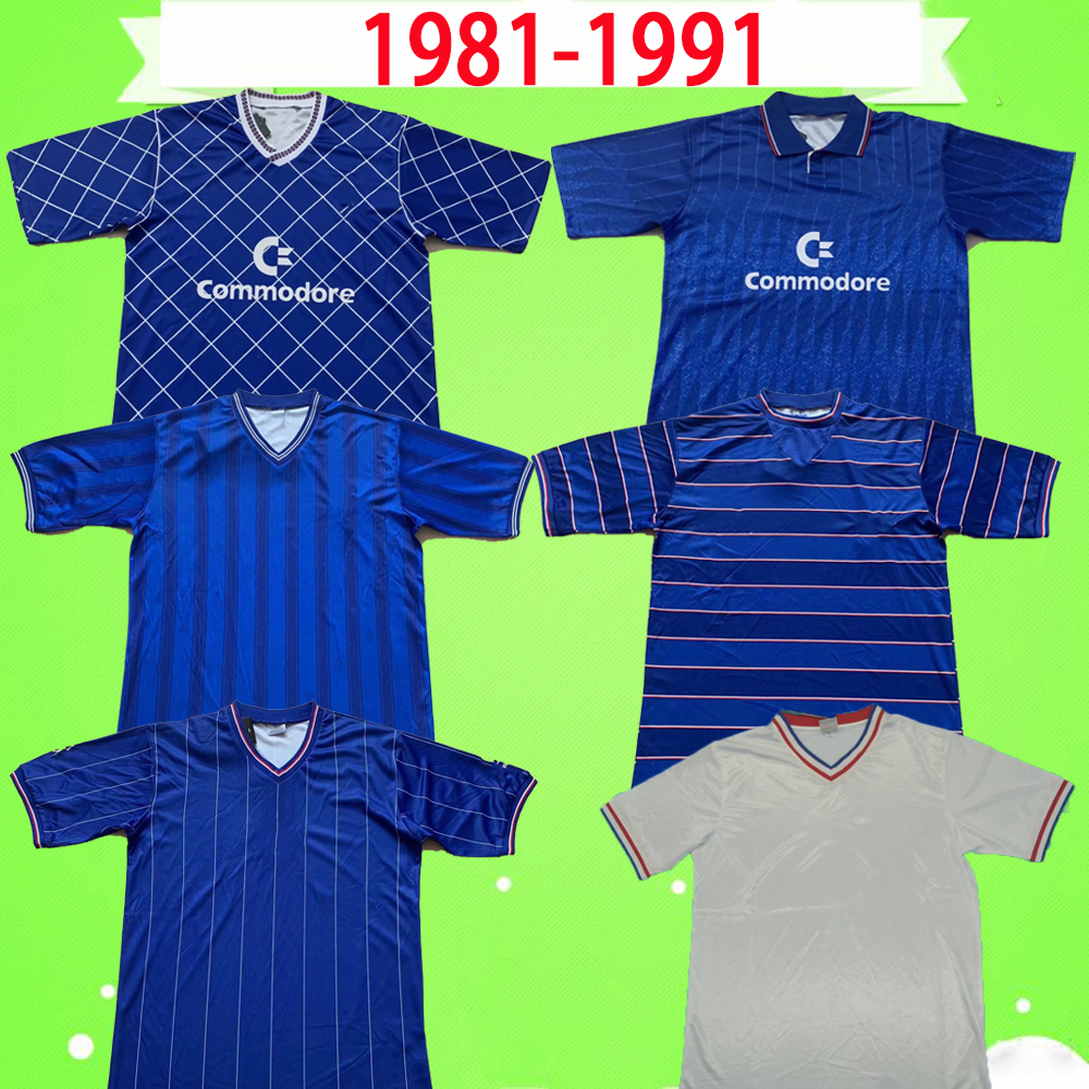 

1981 1982 1983 1984 1985 1986 1987 1988 1989 1990 1991 soccer jerseys Retro home football shirts Vintage Maillot Camiseta antique Collection Hazard Robson Bumstead, 81/83