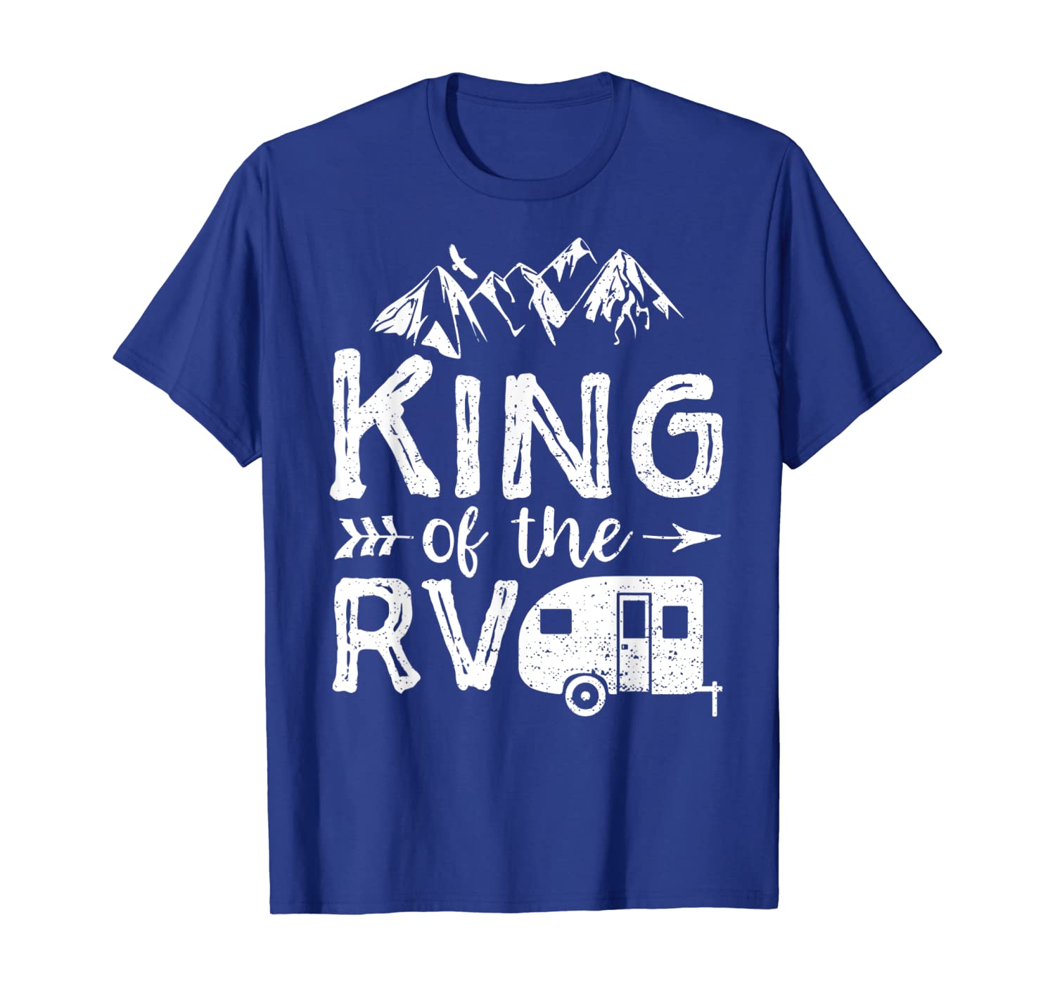 

king of the rv t-shirt hiking camping lover outdoors camper, White;black