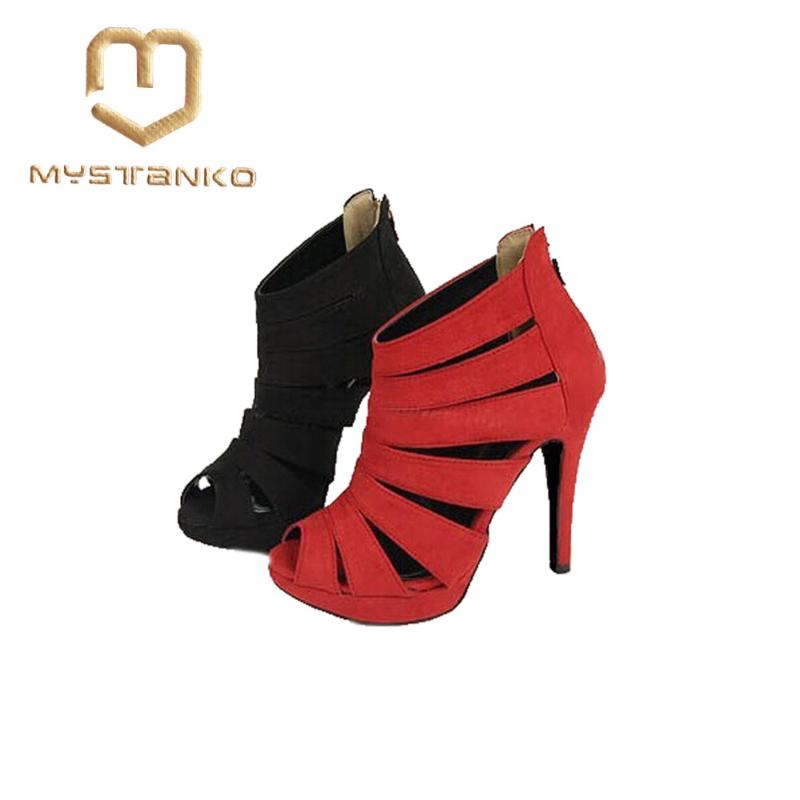 

Dress Shoes 2021 Summer European And American Fashion Rome Fine High Heel Hollow Fish Mouth Sandals Sexy Style TY-04, Black