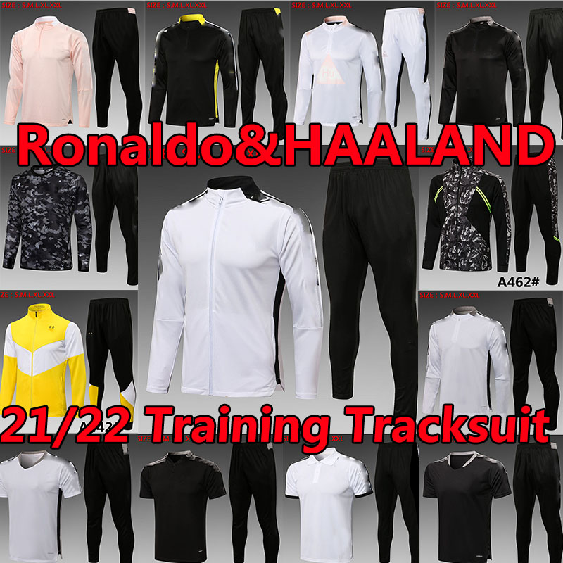 

21/22 Ronaldo Survetement Soccer Tracksuits HAALAND REUS NEONGELB Training Suit 2021 2022 KEAN DYBALA MORATA CHIESA McKENNIE LOCATELLI Jogging Hoodies Jackets, Youwen c689#