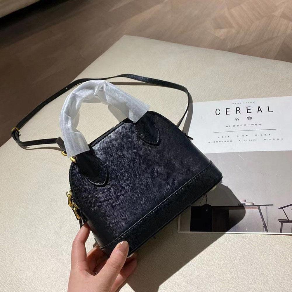 

Handbag casual fashion ladies one-shoulder diagonal bag 18 cm high quality leather woman wallet black white ifQ