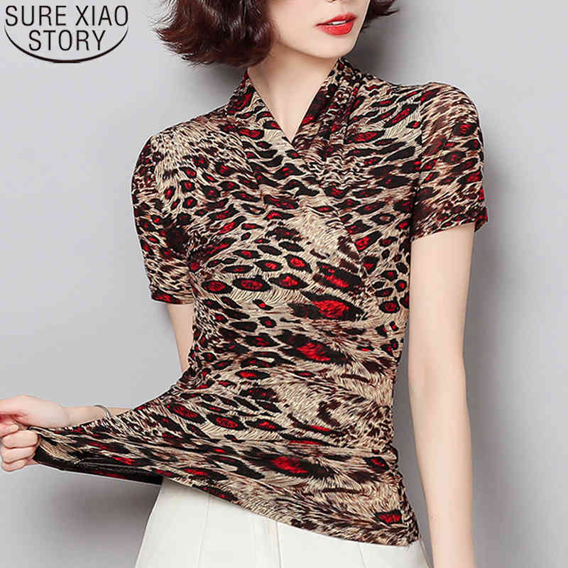 warehouse red leopard print blouse