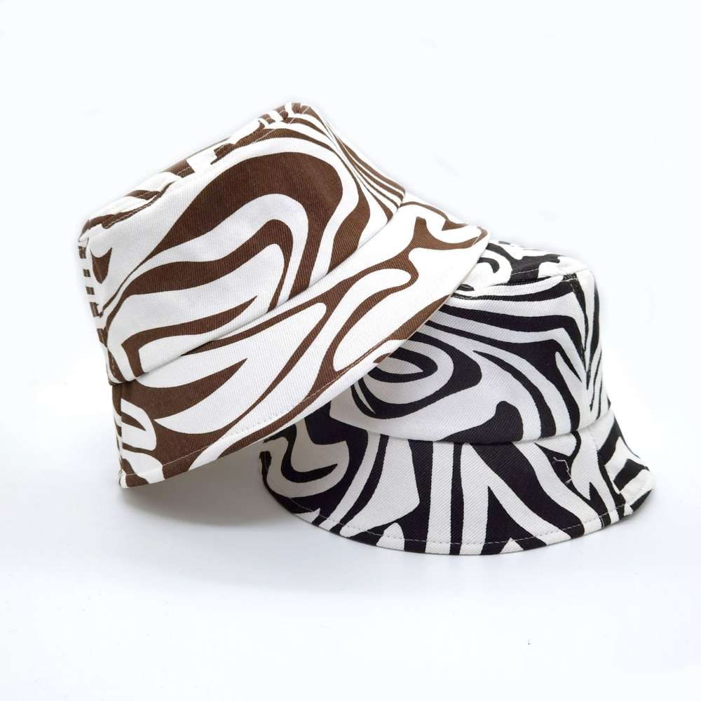 

Sun hat Fisherman's Women's Zebra Stripe shading sun protection versatile fashion basin Hat in spring and summer, Blue;gray