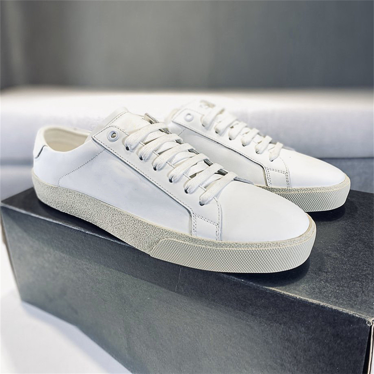 

2021ss Casual Shoes luxury Designer Sneaker Genuine Leather pointed toe Race Runner Outdoors With box US38-45, As picture 3