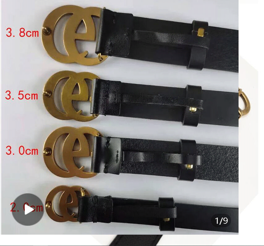

Fashion Designer belts For Mens Women Big Gold G Buckle Genuine Leather Belt Classical Ceinture 2.0cm,2.8cm,3.4cm,3.8cm width ggbelt, +8618867316965