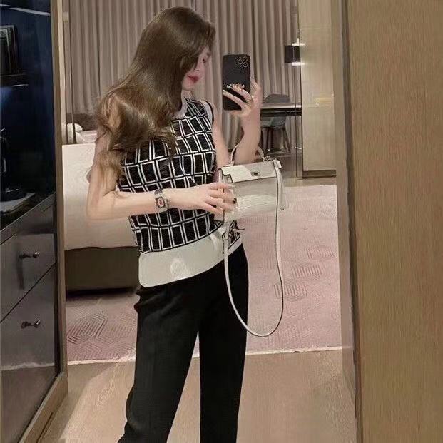 

Women's Tanks & Camis2020 summer ice silk sweater top letter sexy shoulder back heart temperament comfortable fashion jacket, White