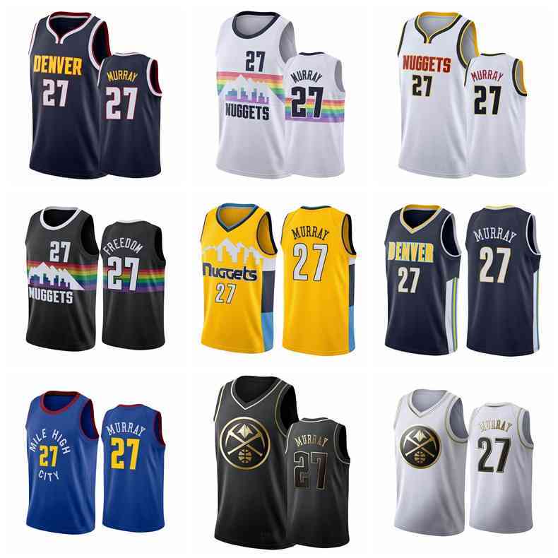 

Basketball Jersey Denver's Nuggets's MEN Jamal Murray 2020-21Black, Black;red