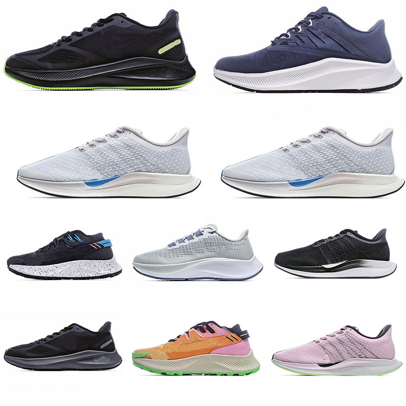 

top quality Casual Shoes Pegasus trail men's running shoes women's triple black and white rainbow super blue supernova brush fans color outdoor court, Customize
