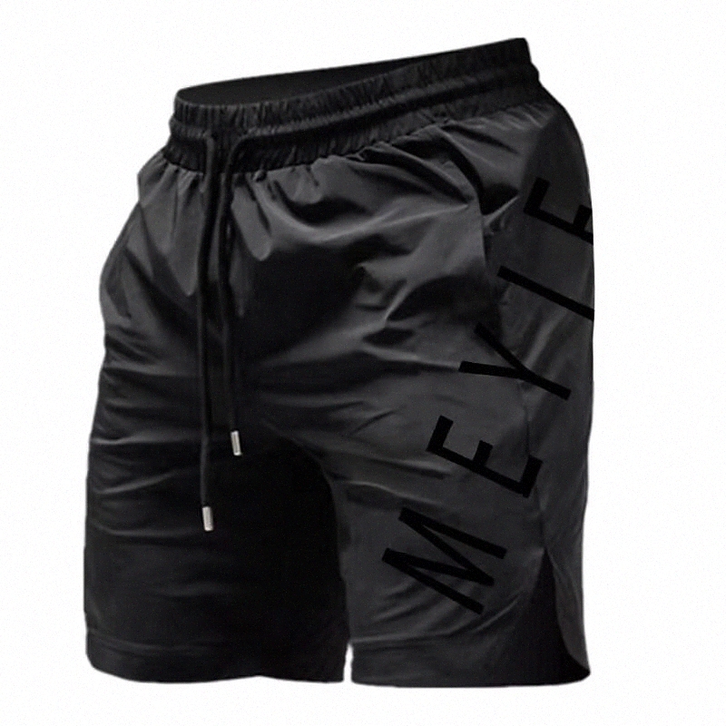 Sports pour hommes Sports Sports Sports Active Short sportif Stripe Stripe Pantalons courts Fitness Gym Gym micro-élastique Vélo Respirant taille