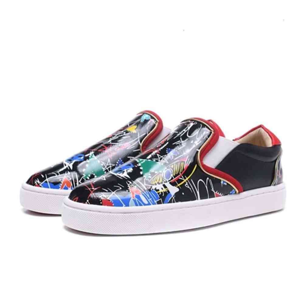 

Luxury Designer Mens Red Bottoms Shoes Low Top Fashion Suede Leather Spikes Loafers Rivets Casual Boat Flats Size US 12 EUR 46 sporr, Shipping difference