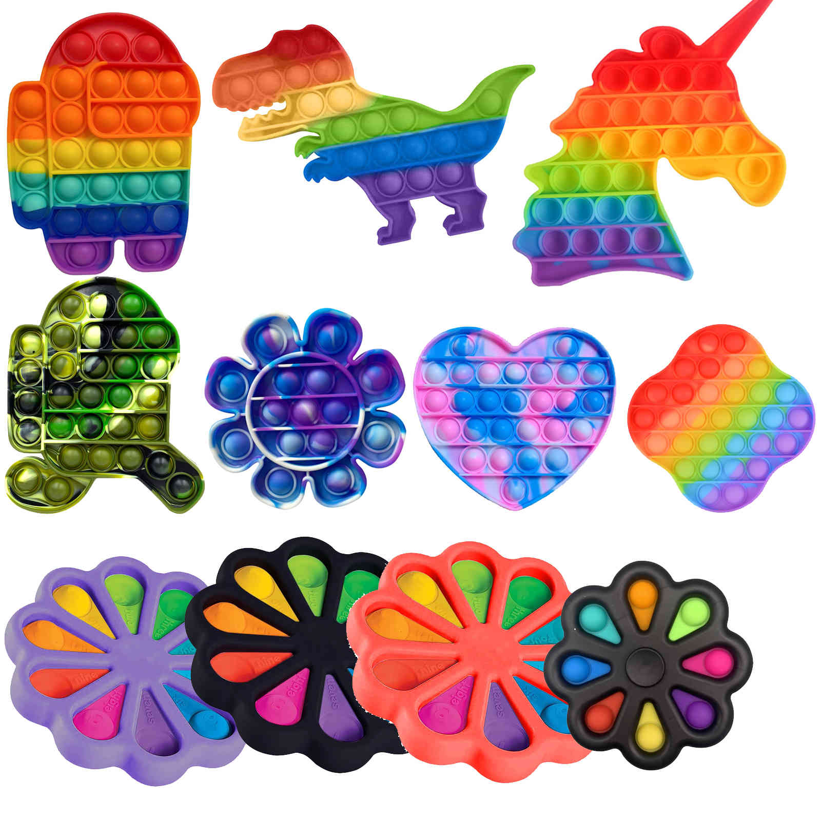 

Popit Zappeln Spielzeug Pop Es Mini Relief Büro Autistischen Kinder Erwachsene Kawaii wholesale