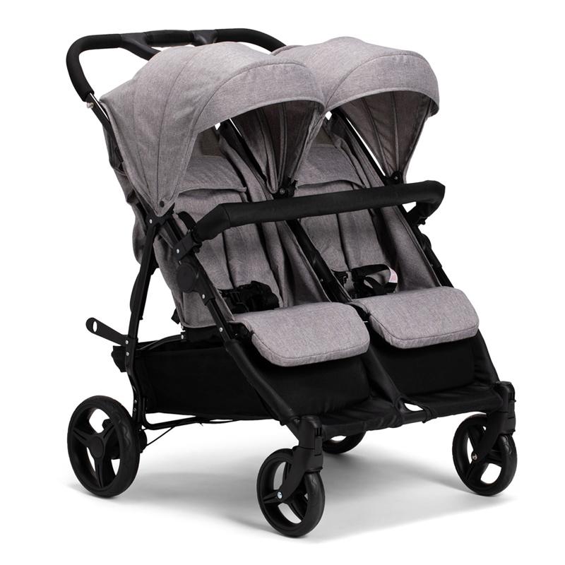 

Strollers# Double Twin Stroller Suitable From Birth, Lightweight, Compact Fold Pushchair Side By