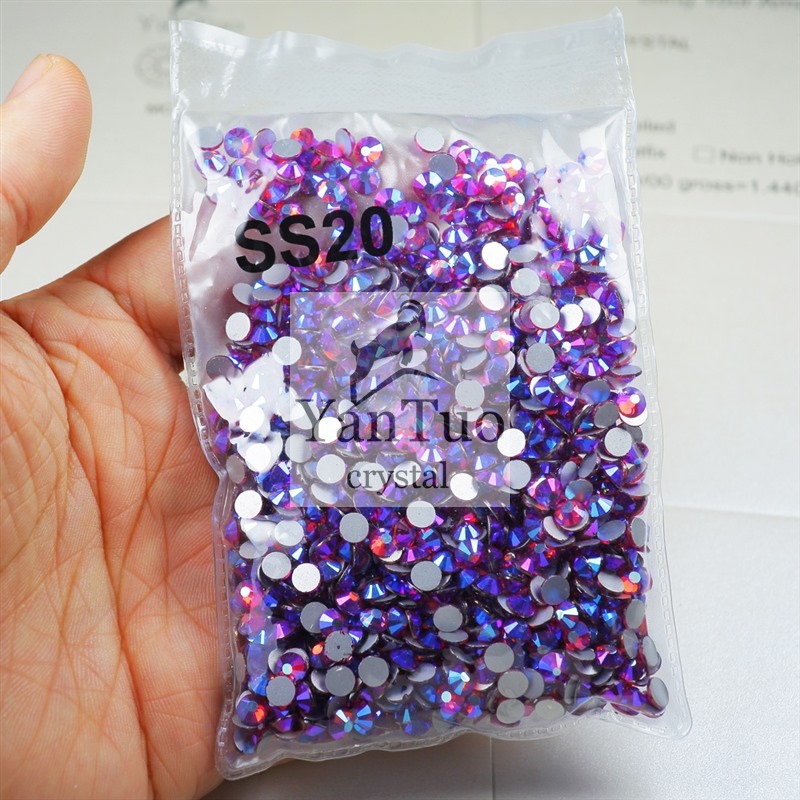 

Factory direct sale rose AB non hot rhinestones Can be used in clothes cars cups bikinis mobile phone case makeup brush
