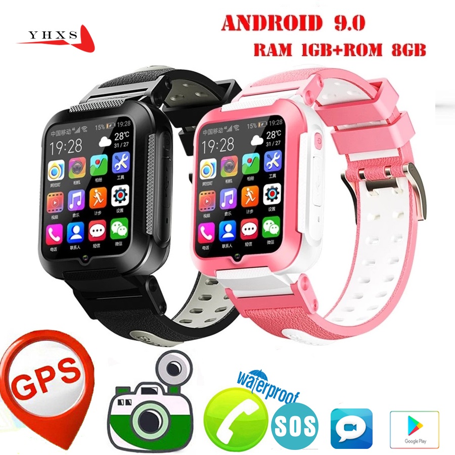 

Android 9 Smart 4G Remote Camera GPS WIFI Kid Student Men Wristwatch Video Call Monitor Trace Location Google Play Phone Watch
