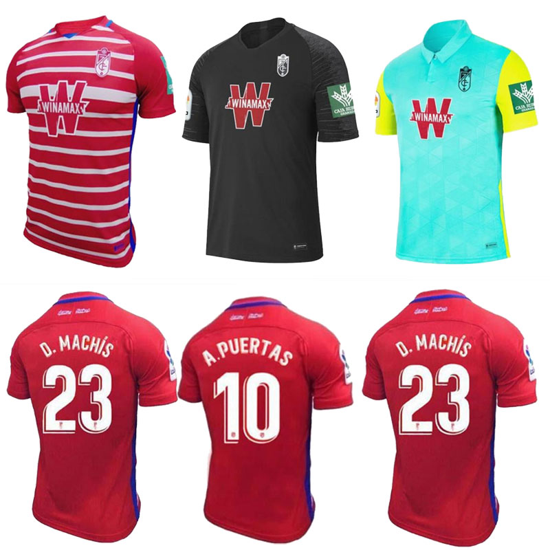 

2021 Granada CF soccer jerseys 20 21 22 home away third SOLDADO MACHIS Herrera Antonio Puertas football shirts Men Kids kit, Black;yellow